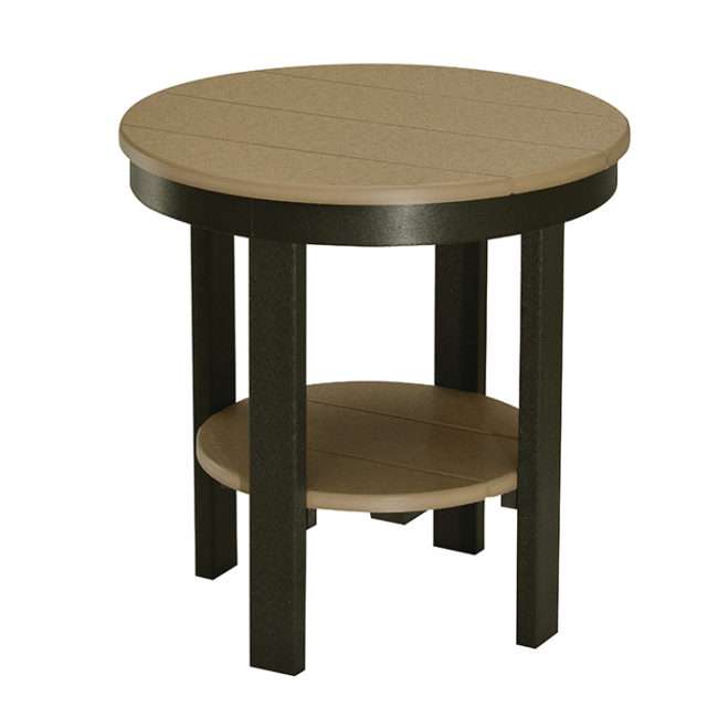 Poly Vinyl Round End Table Troyer's Furniture in Ohio