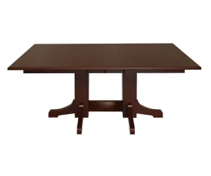 Mission Double Pedestal Dining Table