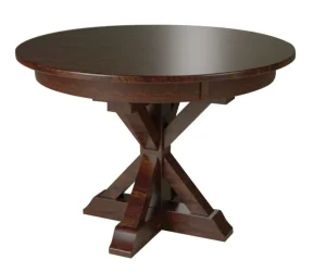 X-Base Single Pedestal Dining Table