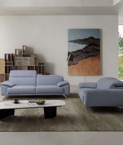 Swing Sofa Italian Leather LBLU